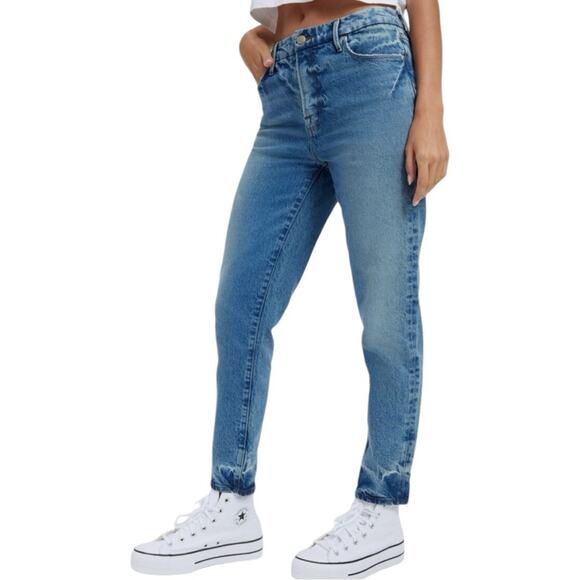 NWT Good American The Weekender Straight Leg Jean Size 2/26 Retail $139 - Picture 1 of 7